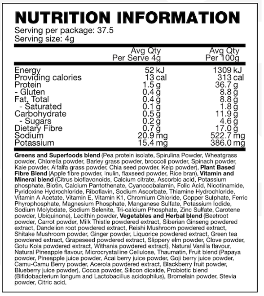 BSC Body Science Clean Greens