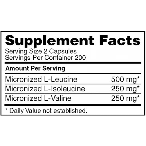 Optimum Nutrition BCAA 200 Caps