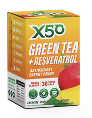 X50 Green Tea + Resveratrol Peach 30 Serves