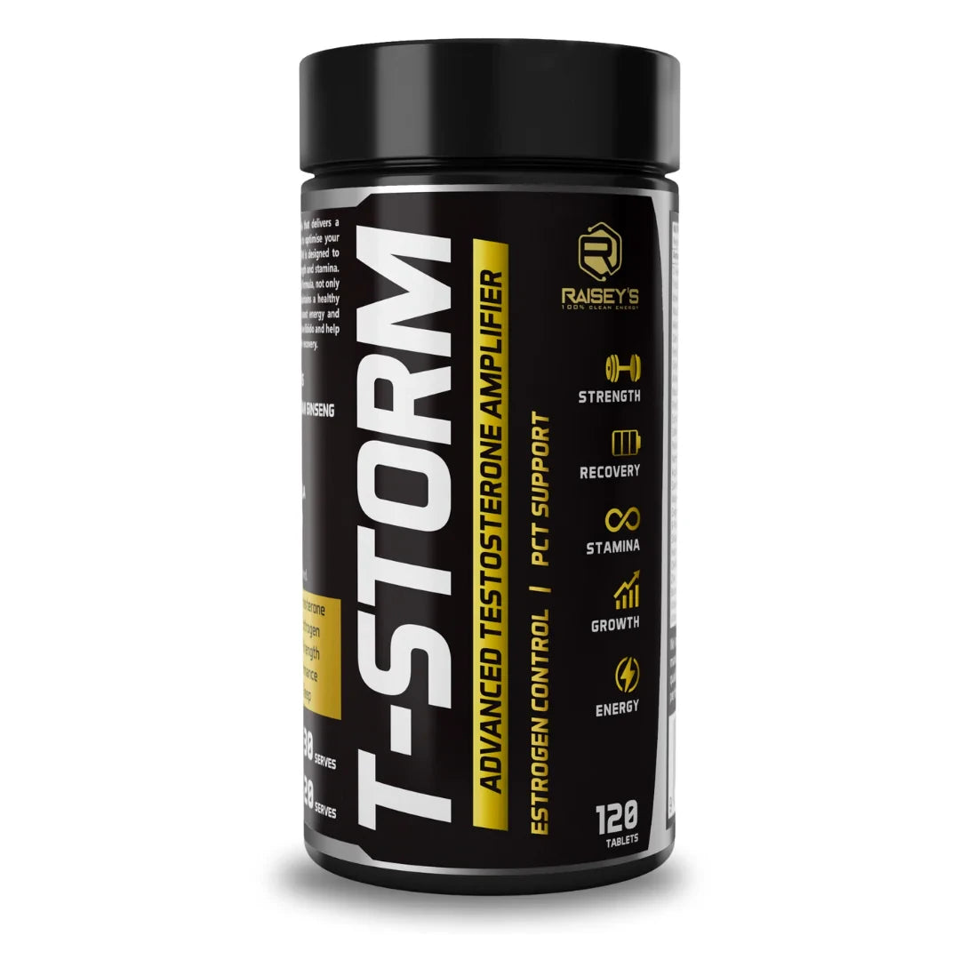 Raisey’s T-Storm Testostrone Booster 120 Tablets