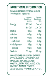 X50 Green Tea + Resveratrol Peach 60 Serves